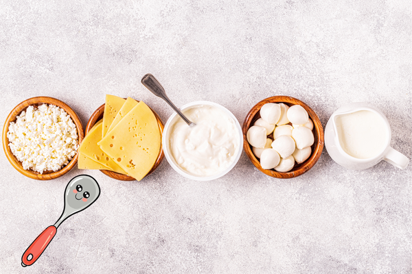 Milch und Milchprodukte für Babys